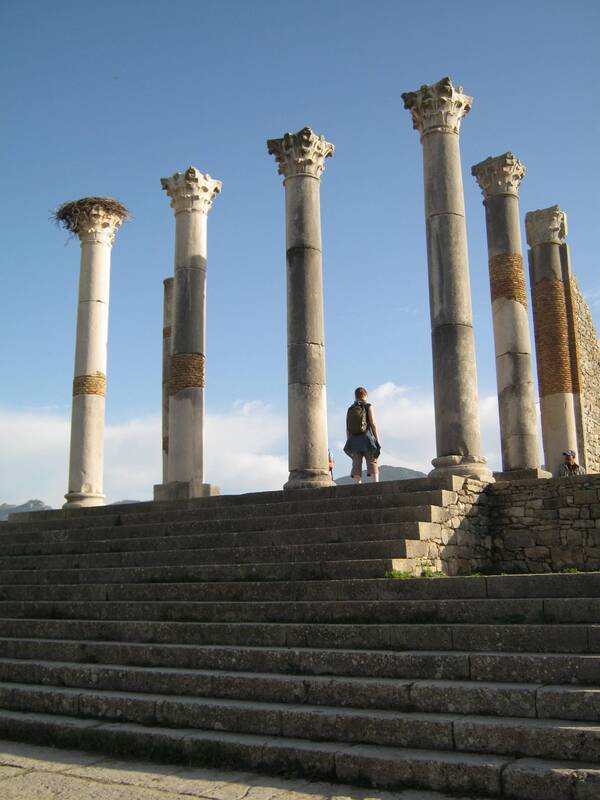 Ruined columns, Volubillis